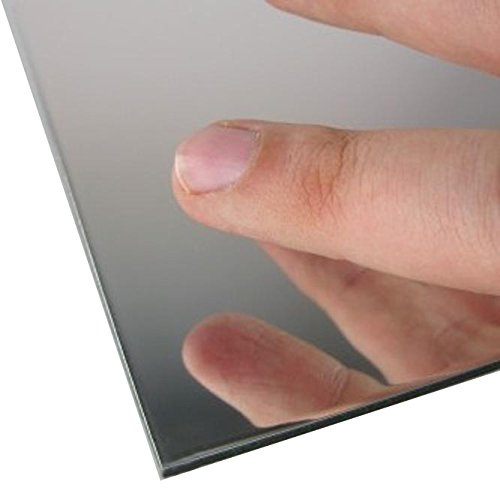 CrestGlass 3mm Silver Acrylic Mirror A3 Sheet 420 x 297 Perspex Mirror Plastic Safety Mirror