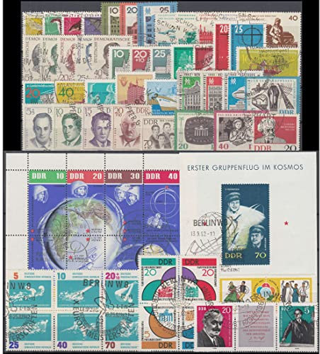 Goldhahn DDR Jahrgang 1962 gestempelt komplett Briefmarken für Sammler