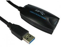 Euronetwork USB 3.0 Active Booster. 5 Metre Signal Extender. A Male to A Female