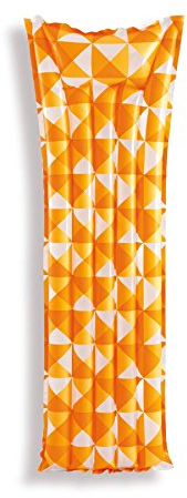Intex 59712 - Materassino Mosaico, 183x69 cm, Turchese/Arancio/Verde