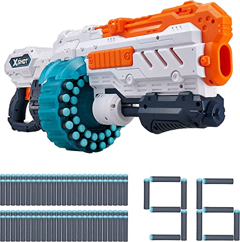 X-Shot Excel Turbo Advance Blaster 40-DART-KAPAZITÄT-Trommel Schaumstoffdart-Blaster (96 Darts)