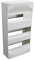 Coffret électrique - Tableau électrique étanche - Coffret tableau - Module électrique - Coffret vide - 3 rails - 39 modules - Dimension 250 X 492 X 103 mm - Blanc - 707804 Debflex