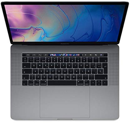 2018 Apple MacBook Pro with 2.2GHz Intel Core i7 (15-inch, 16GB RAM, 256GB SSD) (QWERTY English) Space Grey (Renewed)