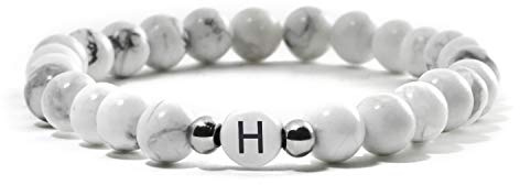 Armband vitt – BERGERLIN (bokstav H)
