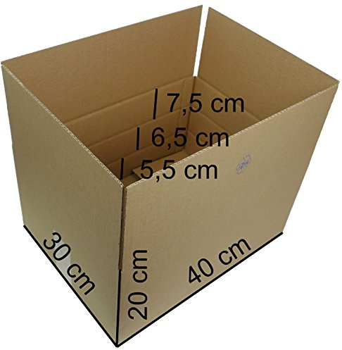 50 Faltkartons 400x300x200 mm, Versandkartons Kartons Faltschachteln