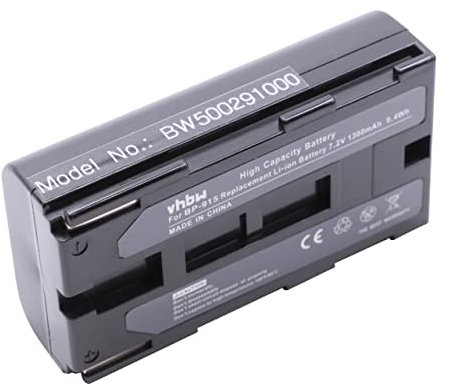vhbw batteria sostituisce Canon BP-945 per videocamera camcorder (1300mAh, 7,2V, Li-Ion)