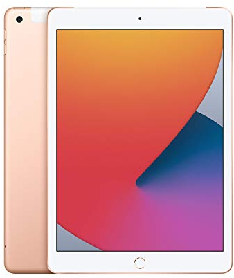 2020 Apple iPad (10.2-inch, Wi-Fi + Cellular, 32GB) Gold (Renewed)