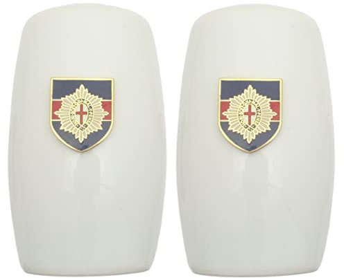 Coldstream Guards China Salt and Pepper Shakers Cruet Set Modern White CSP ME13