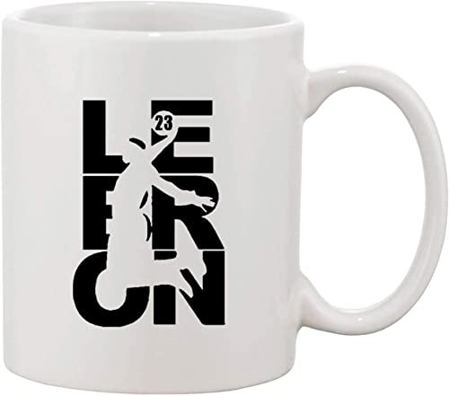 Giftme Lebron Fan Wear Cleveland Basketball Sports Coffee Tea Mug Unique 11oz White Ceramic Mug.