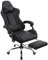 Panana Gaming Racing Desk Chair Adjustable Hight Swivel Chair with Lumbar and Head Pillow (Black)