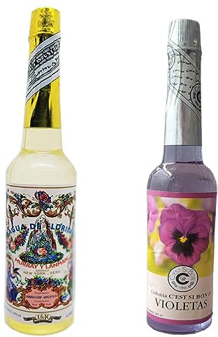 Pack de 1 Agua de Violeta + 1 Agua Florida Peruana | Set de Fragancias Violeta y Florida de 221 ml y 270 ml | Experiencia Aromática Doble