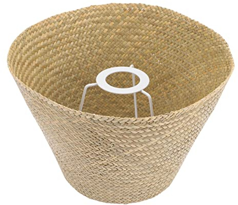 Hemobllo Abat-Jour En Rotin Pour Lampe De Table Ou De Bureau 10.63In Abat-Jour Tissé Style Vintage Diffuseur Décoratif Pour Salon Chambre Bureau