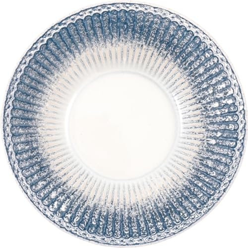 GreenGate Pasta Plate Alice Ripple Blue