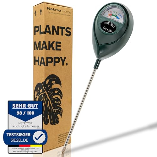 Misuratore Umidità Terreno per Piante – Sensore Professionale di Umidità, Indicatore di Irrigazione, Accessori per Giardinaggio, Agricoltura, Casa, Idrocoltura, Vasi, Terriccio, Umido, Tester