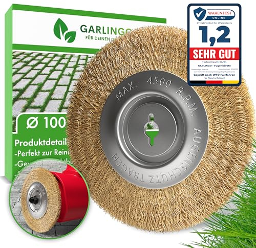 GARLINGO Fugenbürste | Kompatibel Mit Einhell BG-EG 1410, GC-EG 1410, GC-CC 18 Li | 10 mm Breite | Ersatzbürste, Bürste, Zubehör