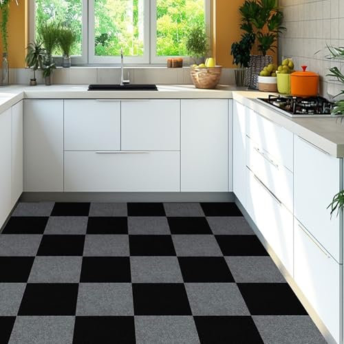 LOPYXBR Lot de 30 carreaux de moquette autocollants