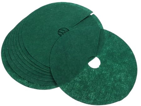 PHENOFICE 10piezas Anillos De Mantillo Reutilizables para Árboles Tela No Tejida De Protección De Raíces De Diámetro Exterior y Abertura Interior Barrera De Maleza para Jardines y Huertos