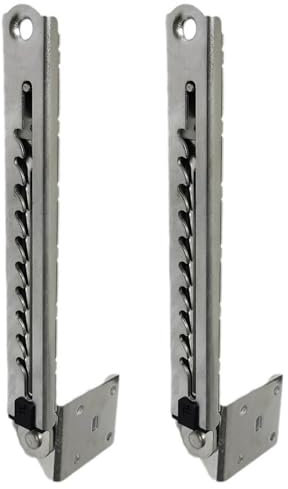 SagaSave 2PCS Adjustable Lifting Rod Hinges, Steel, Metallic/Coated, Surface Mount, DIY Furniture