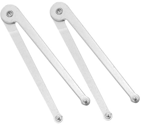 Holibanna 2pcs Adjustable Angle Wrench Spanner Tool for Repair and Maintenance Thickened Design for Stability and Durability Compatible Multiple Models