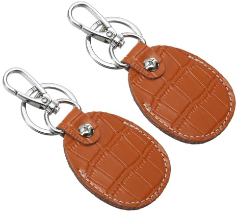 PATIKIL Llavero de cuero auténtico, funda para llaves RFID, protector de AirTag