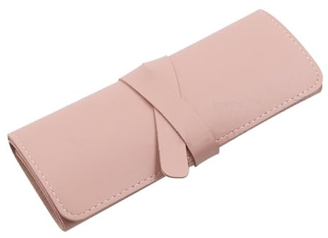 Javoryxh Elegante organizador de almacenamiento portátil para joyas, accesorio para viajes, pequeño estuche enrollable con bolsillos organizativos