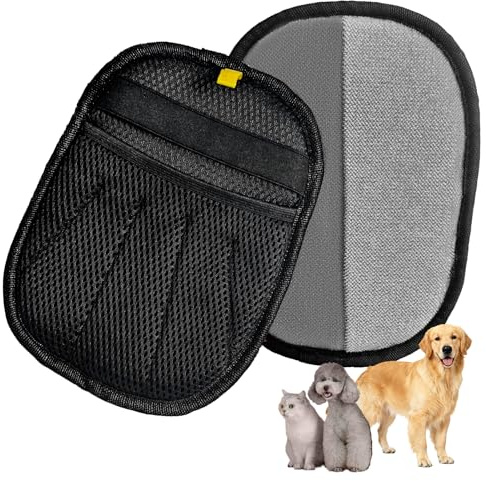 ATPEAM Manopla Quita Pelos Mascota, 2 Piezas Guante Quitapelos Mascotas para Gatos y Perros, Guantes para Quitar Pelos de Gato Reutilizables y Electrostáticos