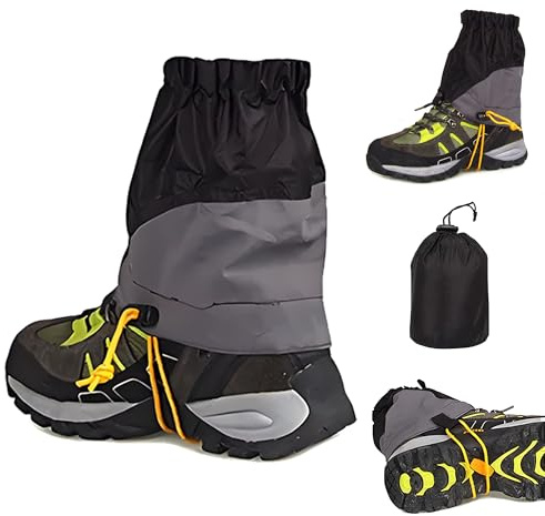 Gamaschen Wandern, wasserdichte Staubdicht Einstellbare Atmungsaktive Beinschutz Gaite, Wandern Klettern Schneestiefel Gamaschen, Gamaschen Wandern Jagd Fahrrad, für Outdoor Wandern Skifahren Klettern