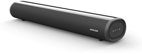 Yarryuter Barra de Sonido Pequeña para Altavoces de TV con Conexión Bluetooth 5.0/HD/Óptica/USB/AUX. Barra de Sonido de Pared de 50 Vatios para Cine en Casa.