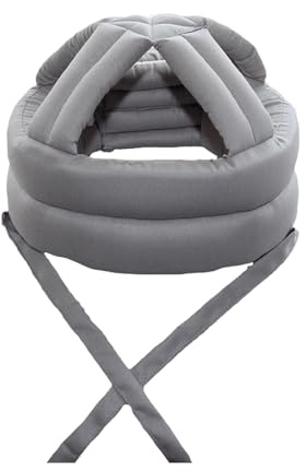 Safetys - Casco anti-caduta, per anziani, per epilessia, previene lesioni alla testa, protezione completa della testa per anziani, comodo misto cotone, regolabile, protezione anticaduta per uso