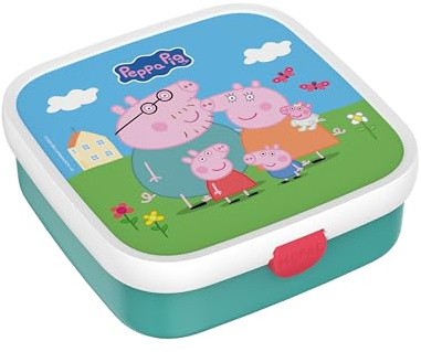 Mepal - Fiambrera Bento Grande Campus - Bento Box para Niños - Incluye 2 cajas Bento extraíbles y Tenedor - Las Cajas Bento son aptas para Microondas - 1,25 l - Peppa Pig