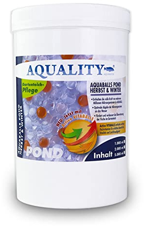 AQUALITY AQUABALLS Herbst & Winter für den Gartenteich (Lebensnotwendigen Mikroorganismen - Optimale Abgabe bis zu 4 Wochen - Perfekt überwintern), Inhalt:2 Liter