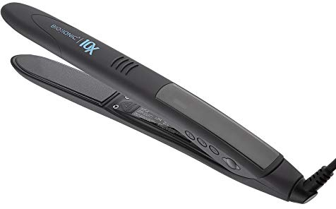 Bio Ionic 10X Styling Iron, 1 Hair Straightener with Moisturizing Heat Technology, Flat Iron for 10-Minute Styling, Hair Straightener and Curler