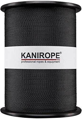 Kanirope® Spezialseil B1 ø3mm 100m Schwarz 8-fach geflochten schwer entflammbar