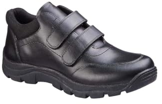 Pegasus Men's Wide Fit Touch Fasten Waterproof Leather Hiking Boots | Twin Adjustable Straps, Rugged Grip Sole, Cushioned Comfort, Weather-Ready Design, Supportive Wide G Fit, Genuine Leather
