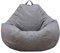 Anemoner Classic Bean Bag Sofa Cover, Lazy Lounger Bean Bag Storage Chair Cover without Filling, Solid Color Simple Design Outdoor and Indoor for Adults Kids (Grey, 80x90CM)