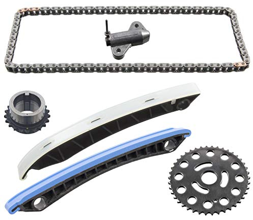 Febi Bilstein 106357 Timing Chain Set for Camshaft, with Slide Rails and Chain Tensioner, 1 Piece