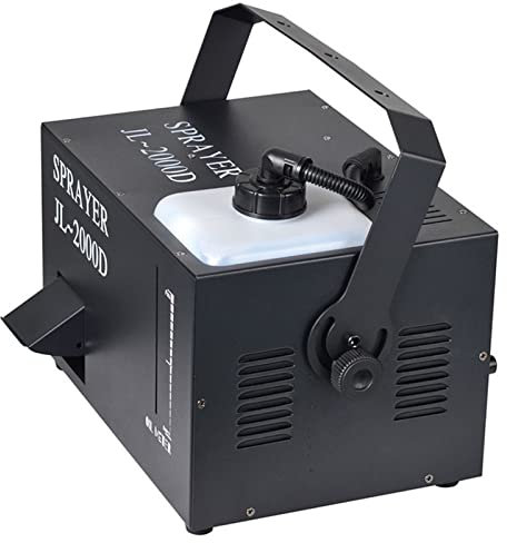 PRUJOY Máquina de Humo DMX de 2000W con Mango, máquina de Humo portátil para Halloween, Navidad, Bodas, actuaciones de DJ