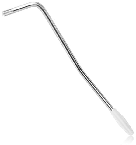 1 Pcs 6MM Metal Electric Guitar Tremolo Arm Whammy Bar Vibrato Arm Thread Single Tremolo Arm for Guitar Accessories (Silver)