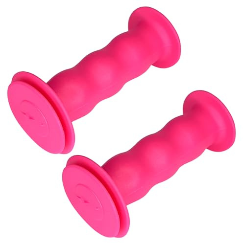 cyclingcolors Manopole impugnature Bici 85mm Manubrio 19mm MTB Vintage Bambino Antiscivolo Bicicletta, Rosa