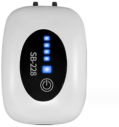 ACAGALA Aquariumluftpumpe USB Wiederaufladbare Sauerstoffpumpe Fischtank Bubbler Hochkapazität 4800 MAh Lithiumbatterie Stille Betrieb Bastel und Tragbares Design Automatisches