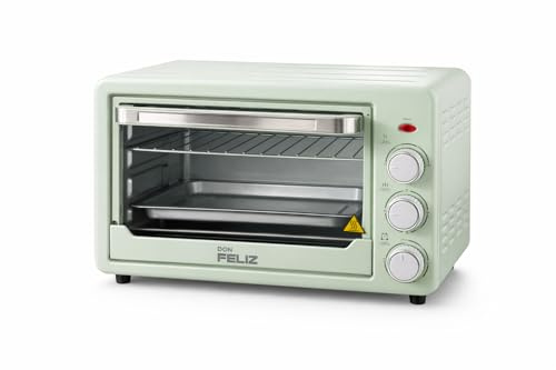 Horno Sobremesa Eléctrico, Negro, 22L, 1500W, Hasta 250°C, 3 Modos de Calor, Temporizador 60 Minutos, con Bandeja y Rejilla, Don Feliz