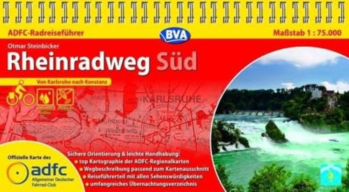 ADFC-Radreiseführer Rheinradweg Süd 1:75.000 praktische Spiralbindung, reiß- und wetterfest, GPS-Tracks Download: Von Karlsruhe nach Konstanz (ADFC Radführer)