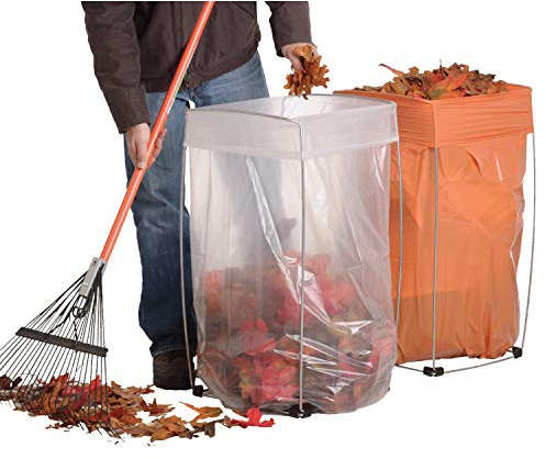 Bag Buddy Bag Holder - Versatile Metal Support Stand for 30-33 Gallon Plastic Bags - Use For Leaves, Yard Work, Laundry, Trash and More - 23h