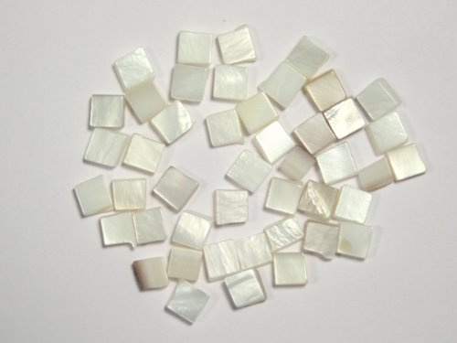 Perlmutt MosaikPerlmutt natur 5x5; 50g ca. 320 Stk
