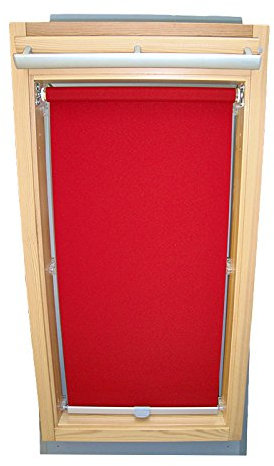 Hochwertiges Abdunkelungsrollo Rollo für Velux DKL/DKU/RHL/RHU-EP GGU,GPU,GHU,GTU PK08 weinrot // Verdunkelungsrollo/Verdunkelungs-Rollo/Fensterrollo