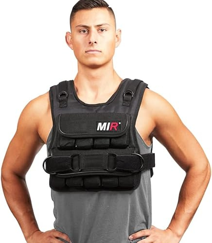 miR Ajustable ponderado Chaleco - mirnv20, 9 kg