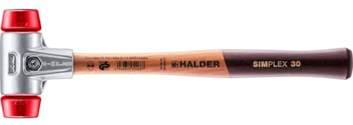 SIMPLEX-Schonhammer, Plastik; mit Aluminiumgehäuse und hochwertigem Holzstiel | D=30 mm | 3106.030