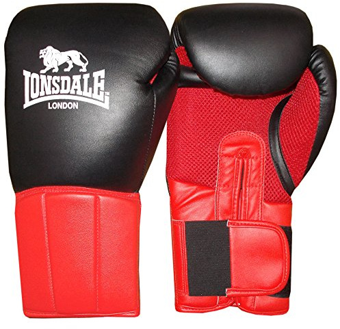 Lonsdale vuxna artister boxhandskar, röd/svart, 40 ml