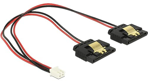 DeLOCK Kabel Power 2 Pin Buchse > 2 x SATA 15 P - Cable