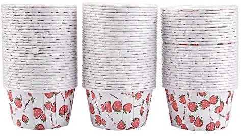 100 Moldes individuales para magdalenas, Moldes de Papel para Muffins Cupcakes, Moldes de papel para Magdalenas(#2)